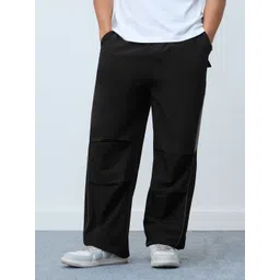 The Souled Store Fossil Men Mid-Rise Parachute Pants Trousers-picture-34