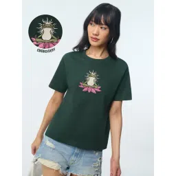 The Souled Store Frog Women Relaxed Fit T-Shirt-picture-38