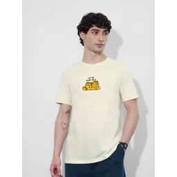 The Souled Store Garfield Let Me Sleep On It Graphic Printed Pure Cotton T-Shirt-picture-33