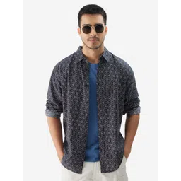 The Souled Store Geometric Printed Pure Cotton Casual Shirt-picture-33