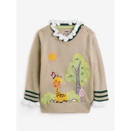 The Souled Store Girls Embroidered Printed Pullover-picture-24