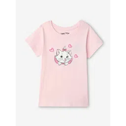 The Souled Store Girls Graphic Printed Round Neck Cotton T-shirt-picture-36