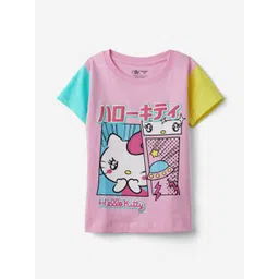 The Souled Store Girls Hello Kitty Printed T-shirt-picture-41