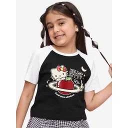 The Souled Store Girls Hello Kitty Printed T-shirt-picture-42