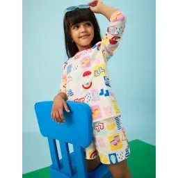 The Souled Store Girls Multi Peppa Rainbow Splash Girls Cotton Full Sleeve T-Shirt-picture-18