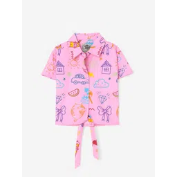 The Souled Store Girls Printed Shirt Style Top-picture-41