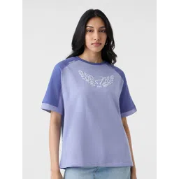 The Souled Store Graphic Printed Drop-Shoulder Sleeves Pure Cotton Oversized T-shirt-picture-34