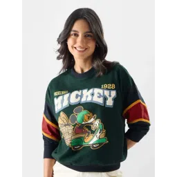 The Souled Store Green Cotton Printed Sweatshirt-picture-13