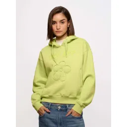 The Souled Store Green Plain Hooded Sweatshirts-picture-38