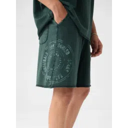 The Souled Store Green Regular Fit Printed Shorts-picture-33