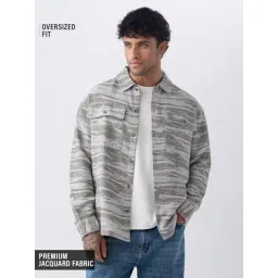 The Souled Store Grey Cotton Printed Jacket-picture-25