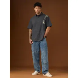 The Souled Store Grey Cotton Printed Shirt-picture-36