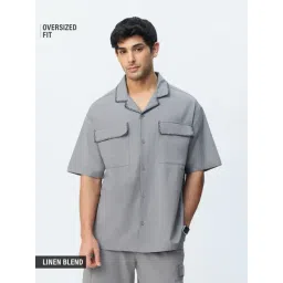 The Souled Store Grey Cotton Solid Shirt-picture-44