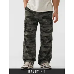 The Souled Store Grey Loose Fit Camo Joggers-picture-18