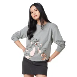 The Souled Store Grey Tom and Jerry Print Pullover-picture-19