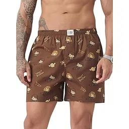 the souled store Harry Potter: Chibi Men and Boys Elastic Waistband Brown Character Printed Cotton Regular Fit Boxer Shorts-picture-30