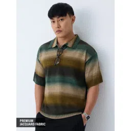 The Souled Store Jacquard Polo: Fade Out Polos-picture-12