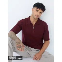 The Souled Store Jacquard Polo: Ruban Polos-picture-23