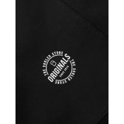 The Souled Store Kids Black Cotton Solid Joggers image 4