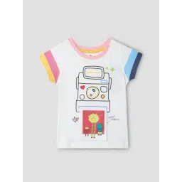 The Souled Store Kids Multi-Color Cotton Graphic T-Shirt-picture-24