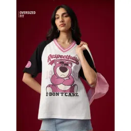 The Souled Store Lotso Don't Care Women Oversized T-Shirt-picture-47