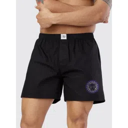 The Souled Store Men Black Printed Boxers-image-46