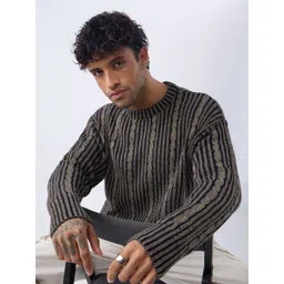 The Souled Store Men Cable Knit Pullover Sweater-picture-21