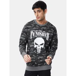 The Souled Store Men Camouflage Printed Pullover Sweatshirt-picture-20