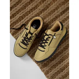 The Souled Store Men Colourblocked PU Sneakers-picture-23
