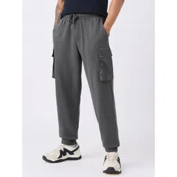 The Souled Store Men Cotton Baggy Fit Cargo Joggers-picture-18