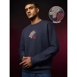 The Souled Store Men Embroidered Sweatshirt-picture-17