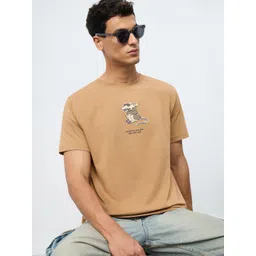 The Souled Store Men Graphic Printed Round Neck Pure Cotton T-shirt-picture-31