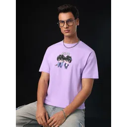 The Souled Store Men Graphic Printed Round Neck Pure Cotton T-shirt-picture-43