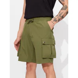 The Souled Store Men Mid-Rise Cargo Shorts-picture-39