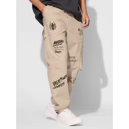The Souled Store Men Printed Mid Rise Track Pants-picture-26