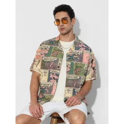 The Souled Store Men Printed Pink Panther: Comics Casual Shirt-picture-16