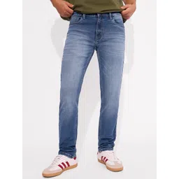 The Souled Store Men Slim Fit Light Fade Stretchable Cotton Jeans-picture-34