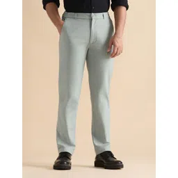The Souled Store Men Super Pants Sky Way Classic Fit Trousers-picture-32