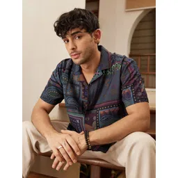 The Souled Store Men Tartan Checks Opaque Printed Casual Shirt-picture-22