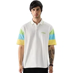 the souled store MenTSS Originals: White BlockOversized Polos-picture-48