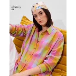 The Souled Store Multi Loose Checks Shirts-picture-23