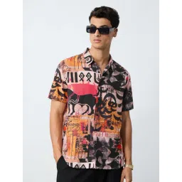 The Souled Store Multi Regular Fit Graphic Shirt-picture-19