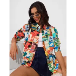 The Souled Store Multi Regular Print Shirts-picture-37