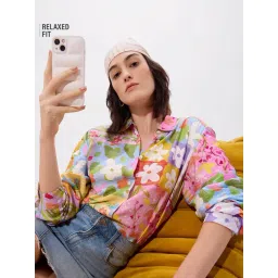 The Souled Store Multi Relaxed Print Shirts-picture-11