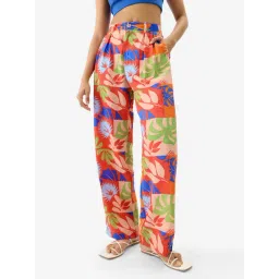 The Souled Store Multicolor Printed Regular Fit Pants-picture-41