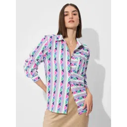 The Souled Store Multicolored Cotton Printed Shirt-picture-20