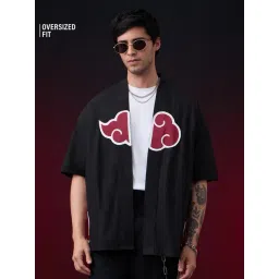 The Souled Store Naruto: Akatsuki Kimono Oversized Shirts-picture-30