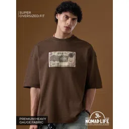 The Souled Store Nomad: Retro Rupee Super Oversized T-shirts-picture-26