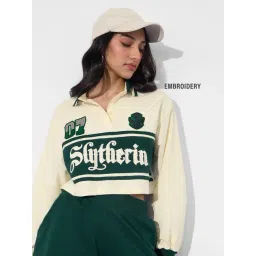 The Souled Store Off White Cotton Graphic Polo T-Shirt-picture-40