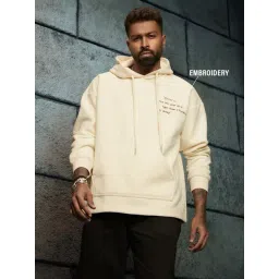 The Souled Store Off White Loose Fit Printed Hooded Sweatshirt-picture-29